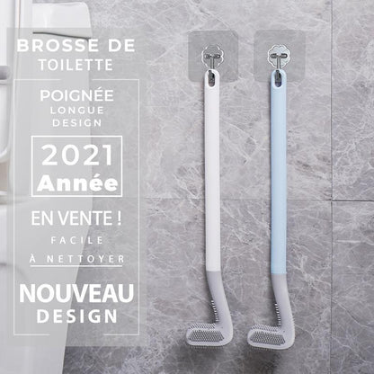 Long-handled toilet brush - Say goodbye to stains.