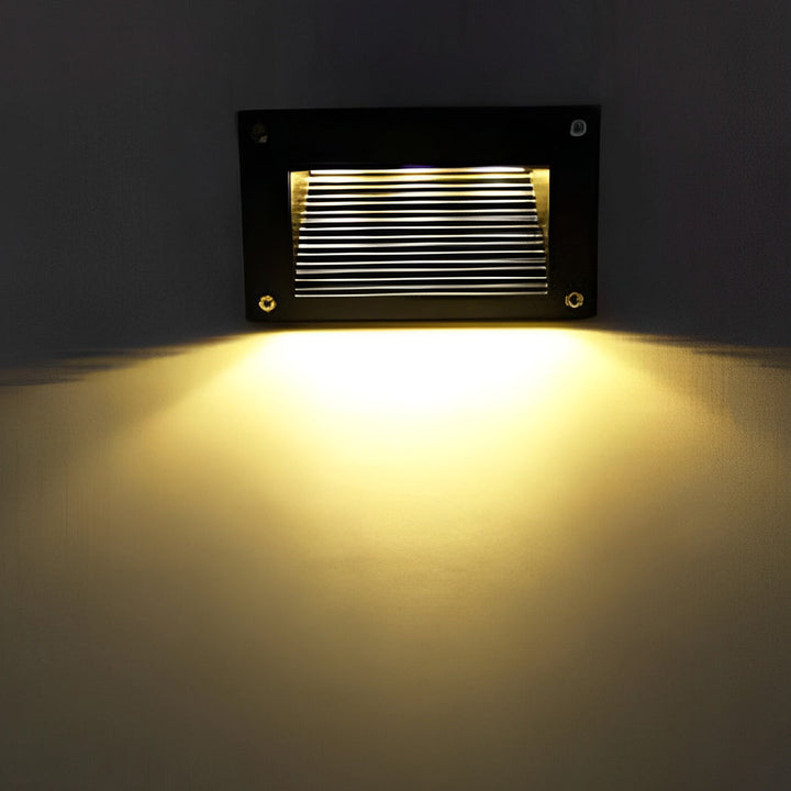 Visual Comfort Wall Recessed LED 3W Aluminum Modern Architectural Step Lights | Kalsten