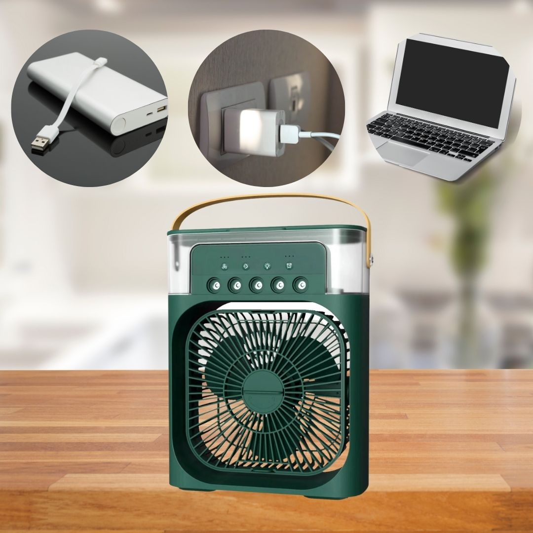 3-in-1 Air Cooler Humidifier | Portable, Adjustable Fan Speeds & Ideal for Bedrooms, Offices & Small Spaces | Kalsten