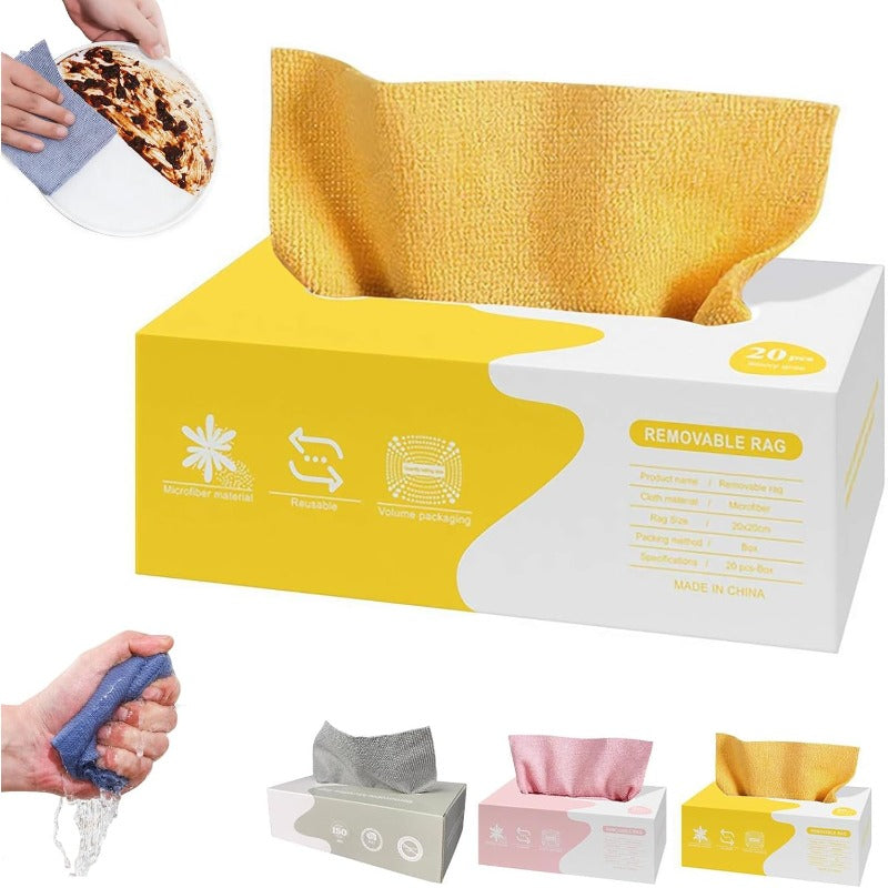 Reusable Pop-Up Microfiber Wipes Kalsten