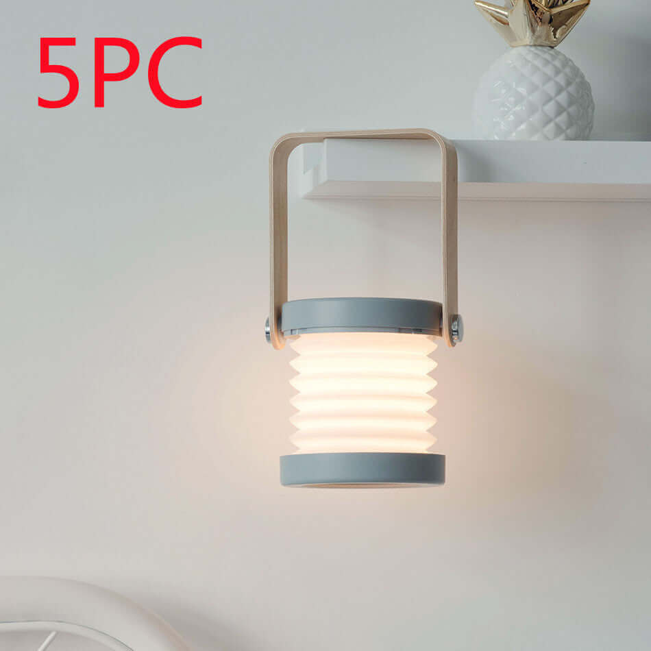 Foldable Touch Dimmable Reading LED Night Light Portable Lantern Lamp USB Rechargeable For Home Decor | Kalsten