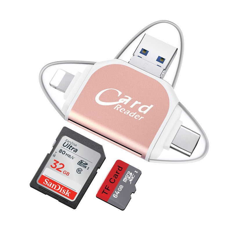 4-in-1 universal multiport SD TF card reader | Kalsten