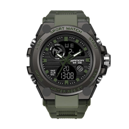 BowLift | Sporty Dual-Display Mode Multifunctional Waterproof Luminous Men's Wristwatch