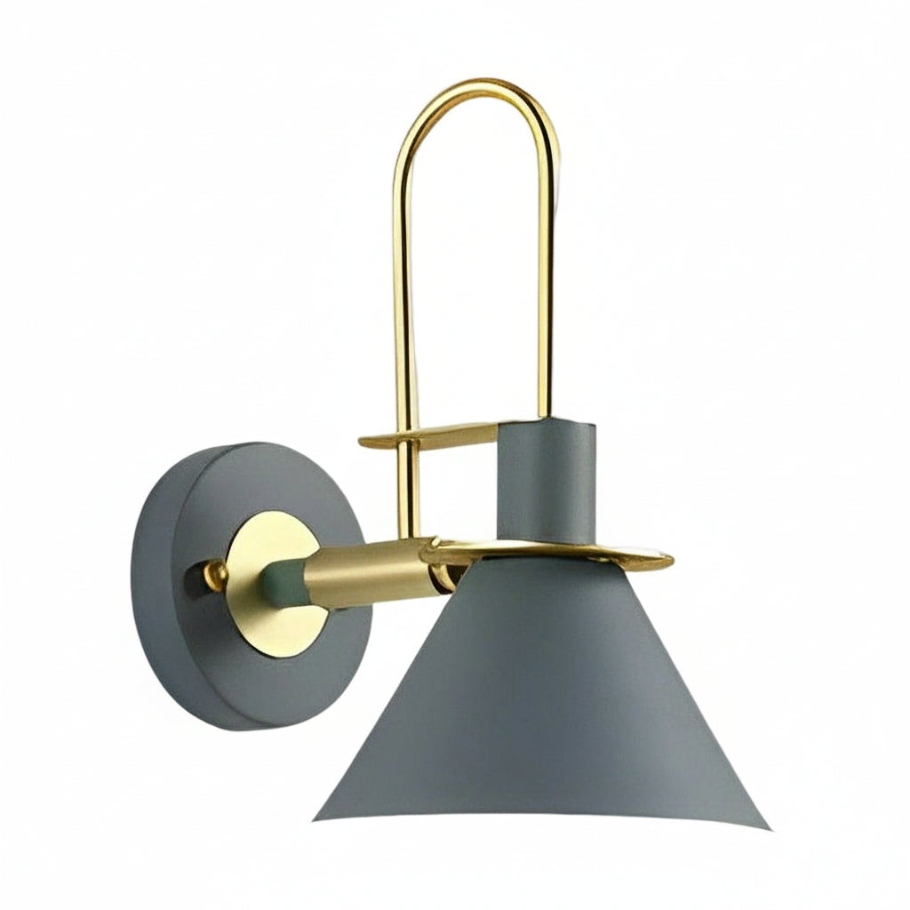LED Wall Sconce Light – Modern Nordic Horn Iron Brass (37x20cm / 14.5x7.8in) | Kalsten