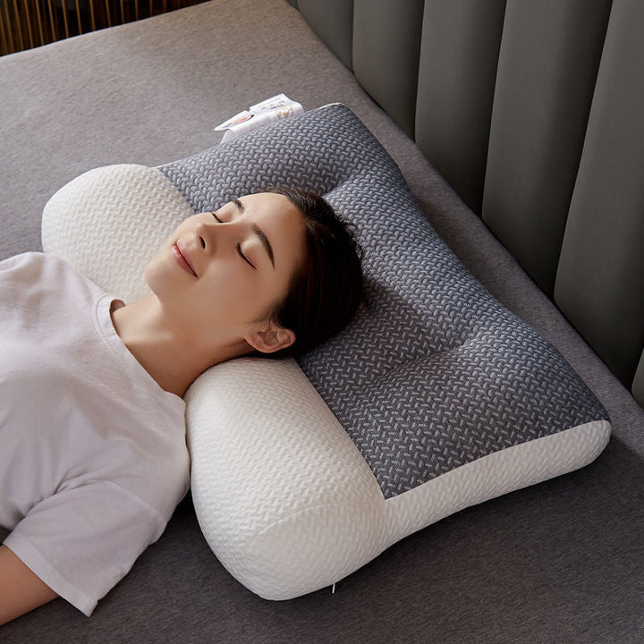 Contoured Sleep Pillow for Neck Support and Comfortable Rest
