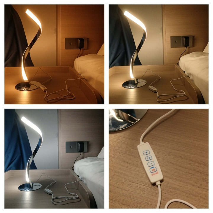 Snake Lamp Spiral Table Lamp Bedroom Bedside Small Night Lamp | Kalsten
