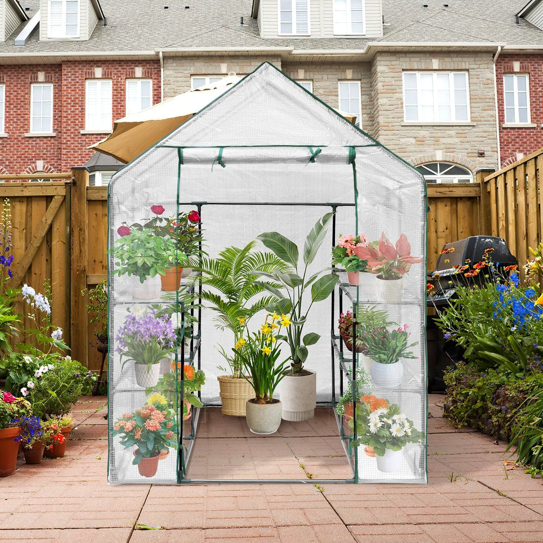 Greenhouse Film Greenhouse with Shelves | Kalsten