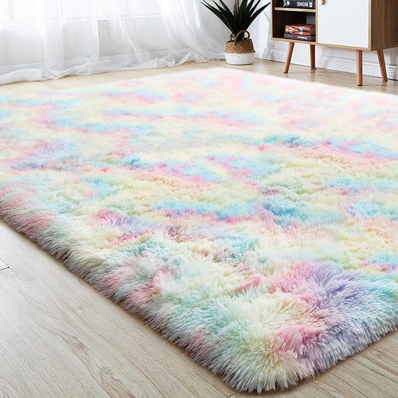 BowLift | Gradient Tie-Dye Plush Rug for Vibrant Home Decor