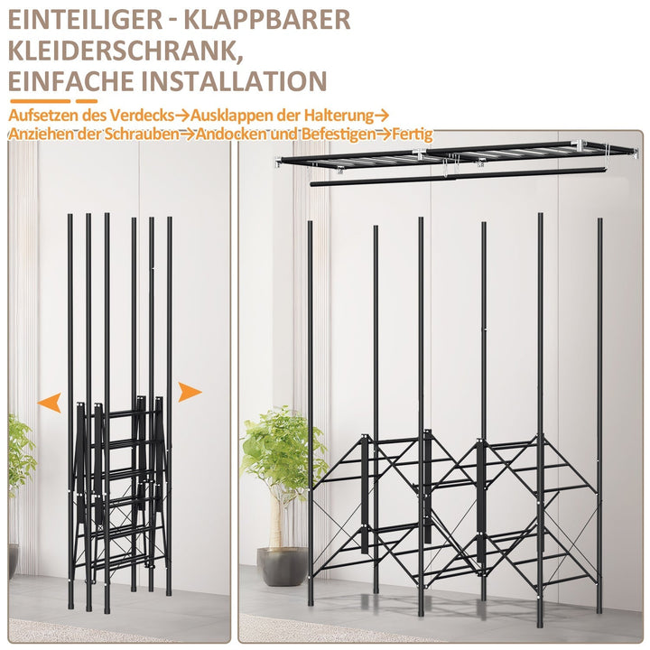 Foldable wardrobe bedroom cabinet | Kalsten