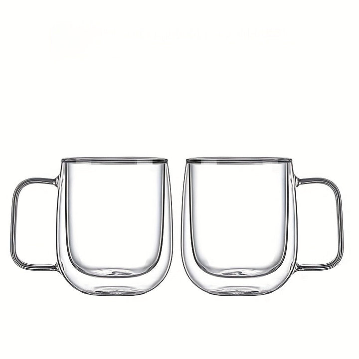 ThermoSip Double-Walled Glass Mug (Heat-Resistant)