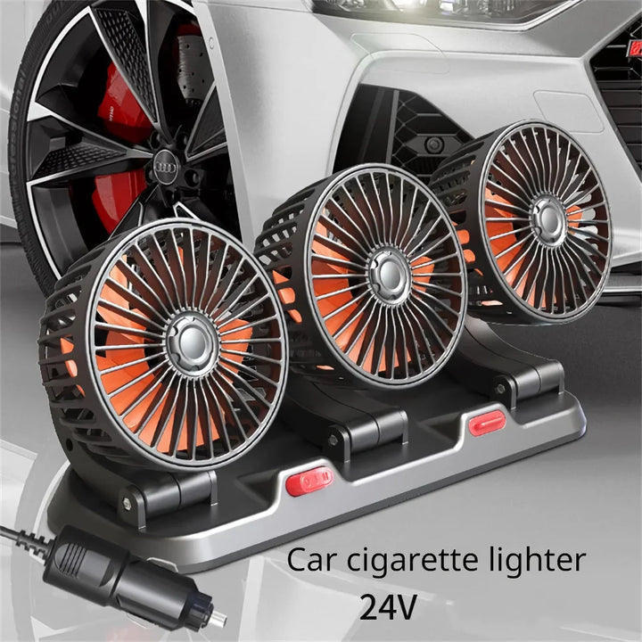 Adjustable 3-Head Electric Fan | Kalsten