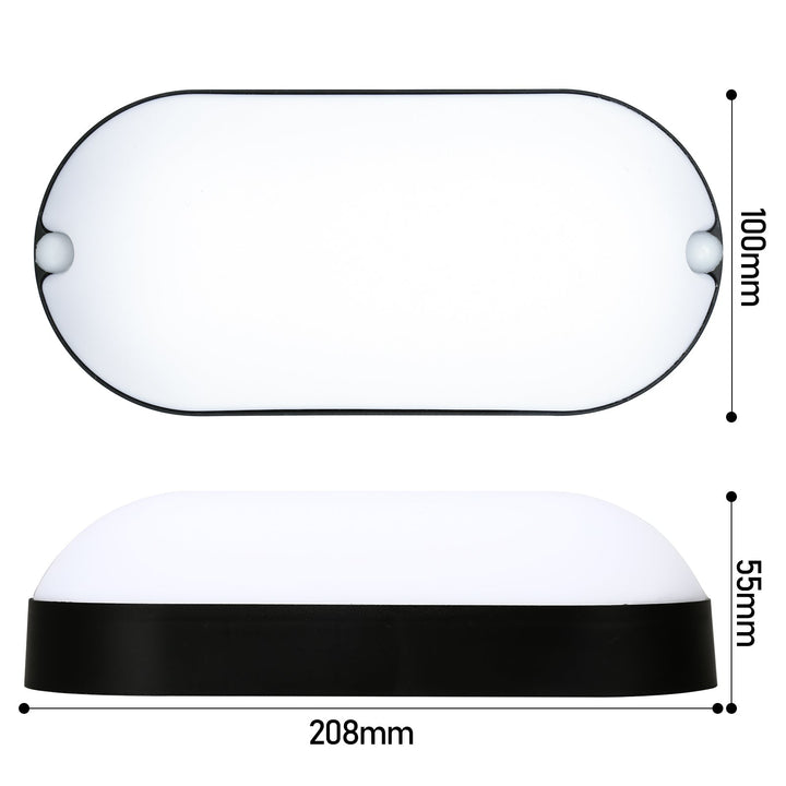 15W LED Moisture-Proof Light IP54 2 Pieces | Kalsten