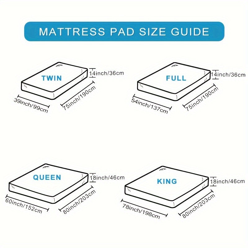 Ultimate Cooling Mattress Pad – Premium Quilted Pillow Top, Luxuriously Fluffy and Ultra-Breathable with Secure 14-18 Deep Pocket Cover – Enhanced Sleep Comfort, 1pc | Kalsten