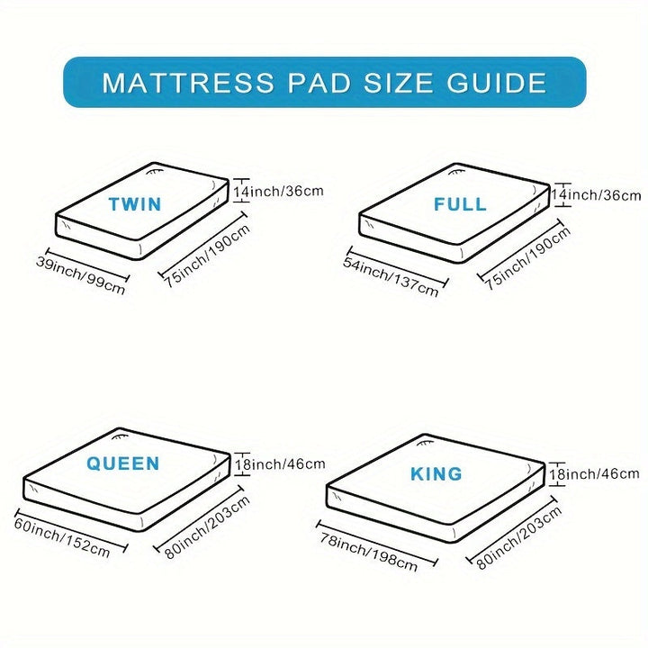 Ultimate Cooling Mattress Pad – Premium Quilted Pillow Top, Luxuriously Fluffy and Ultra-Breathable with Secure 14-18 Deep Pocket Cover – Enhanced Sleep Comfort, 1pc | Kalsten