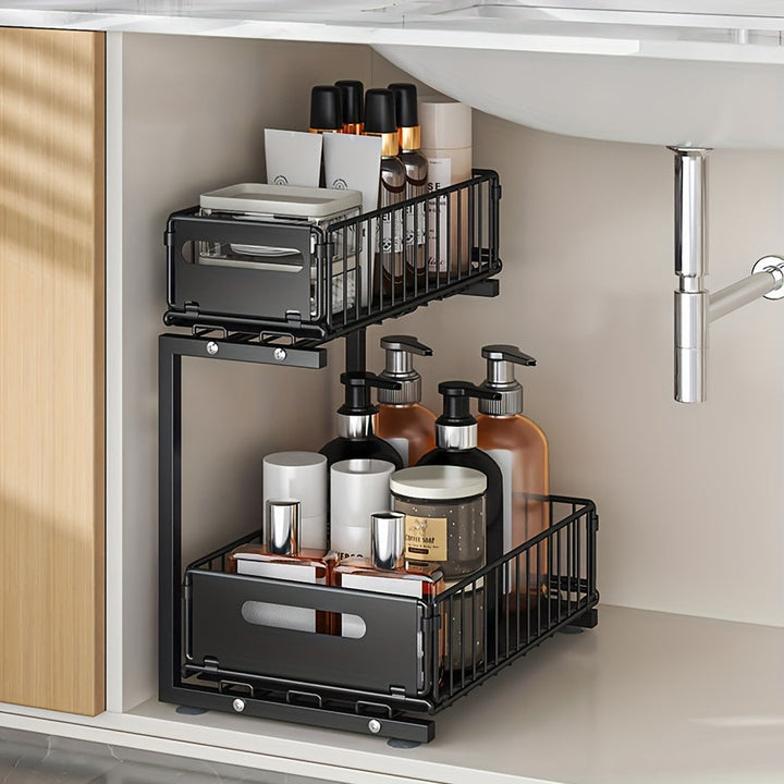Pull-out Under-Cabinet Organizer 2 Levels | Kalsten