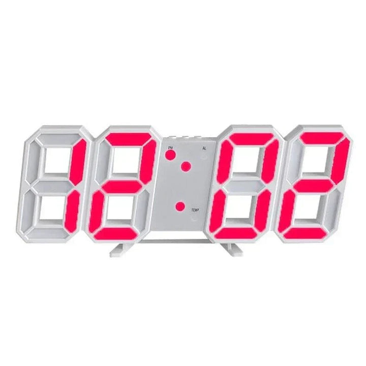 Kalsten | TimeGlow 3D LED Wall Clock – Digital Clock with Adjustable Lighting