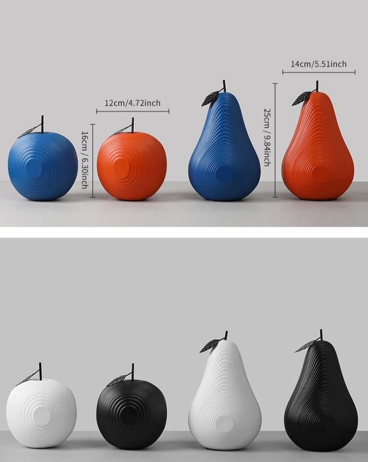 Kalsten | Texture Fruit Apple & Pear Sculpture