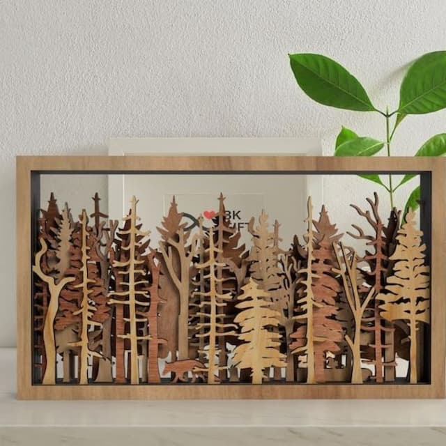 Kalsten | Wall Decor - WoodForrest 3D - Enchanting Forest Scene - Fox & Tree Shadow