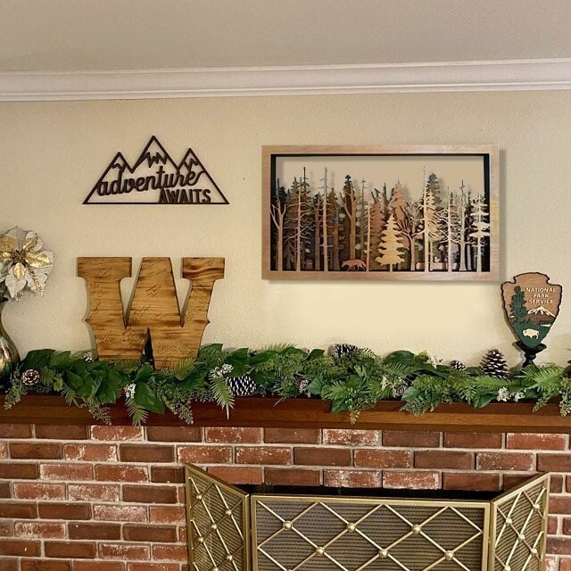 Kalsten | Wall Decor - WoodForrest 3D - Enchanting Forest Scene - Fox & Tree Shadow