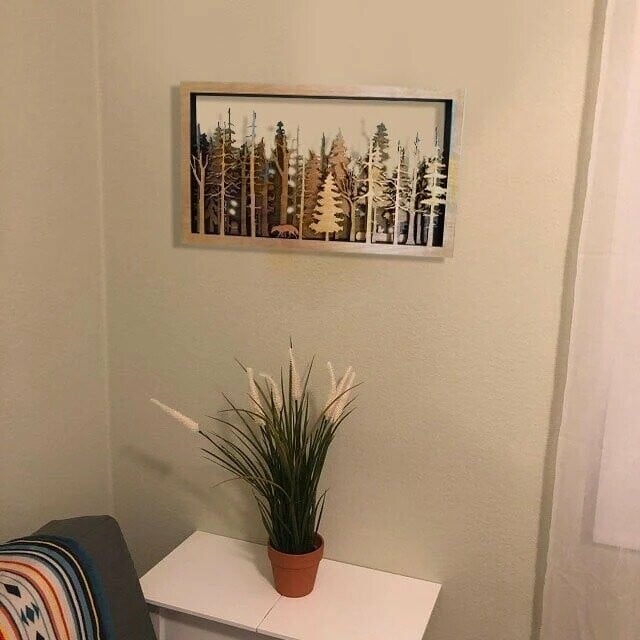 Kalsten | Wall Decor - WoodForrest 3D - Enchanting Forest Scene - Fox & Tree Shadow