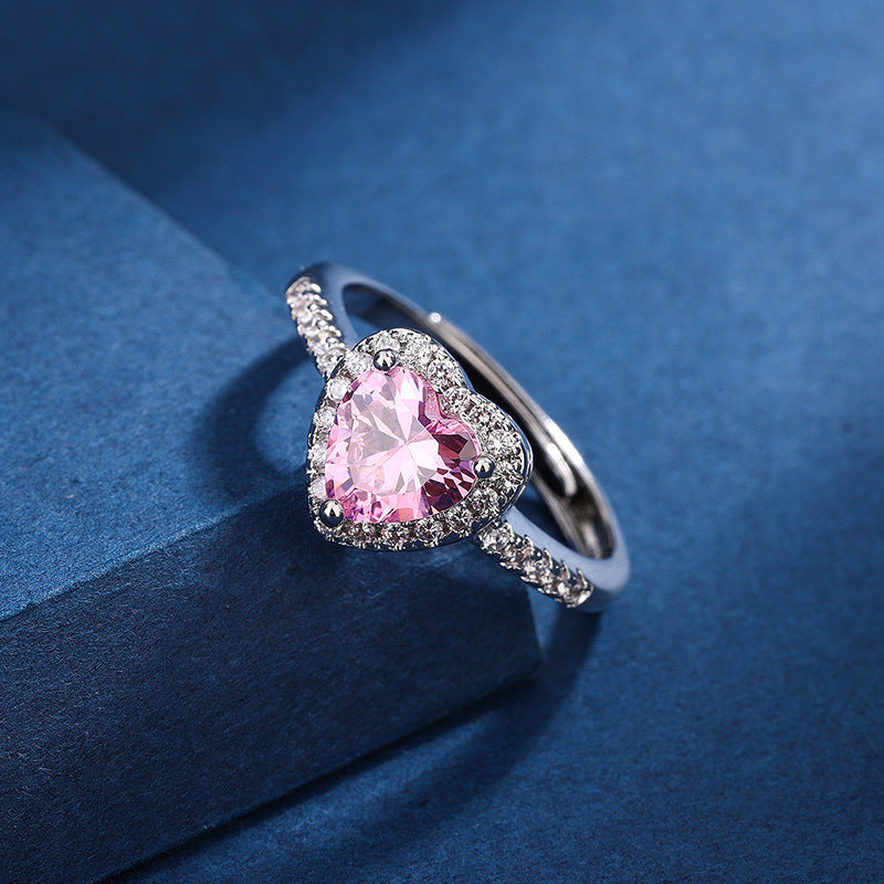 Kalsten | Diamond Love Peach Heart Ring