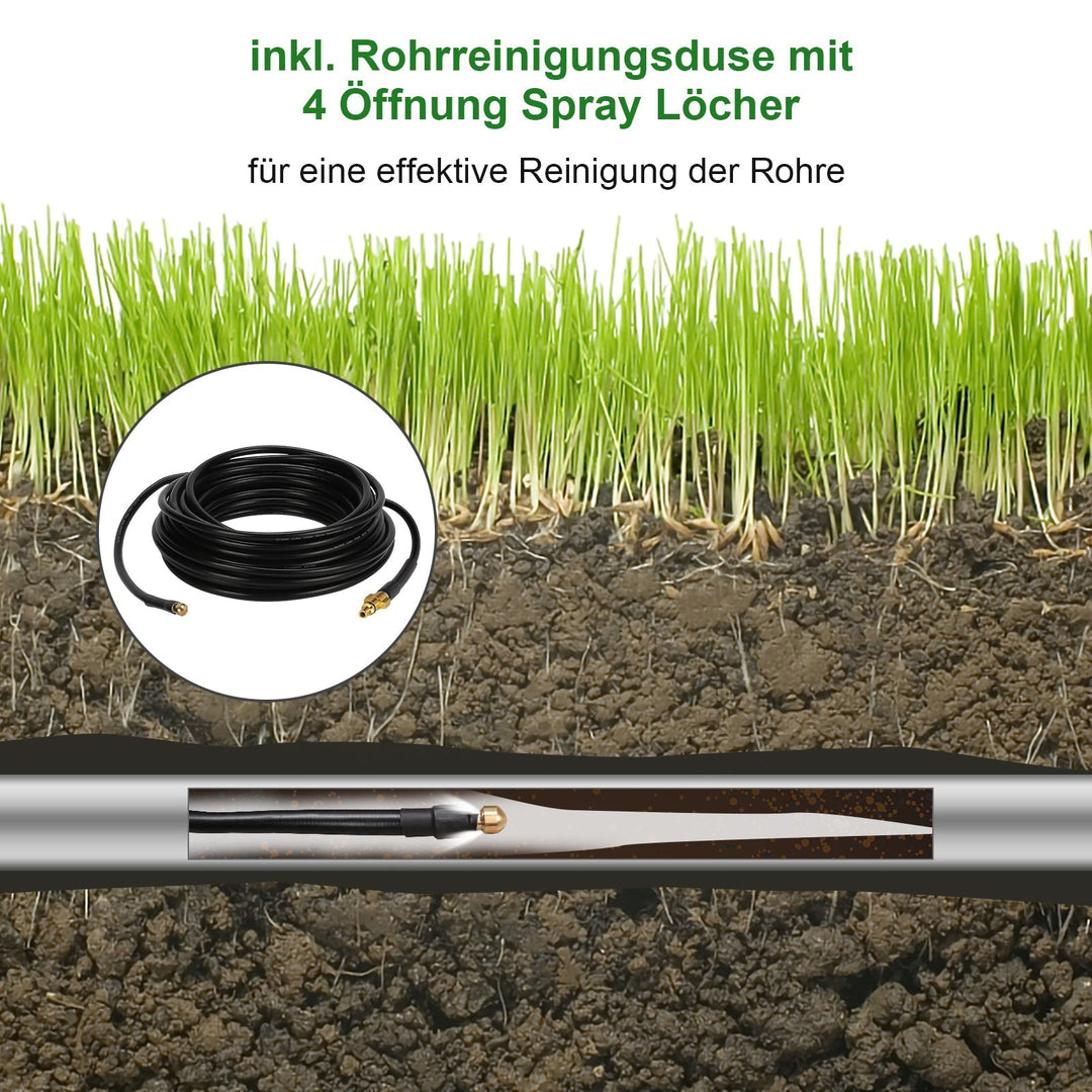Pipe cleaning hose 10m-30m 180 bar | Kalsten