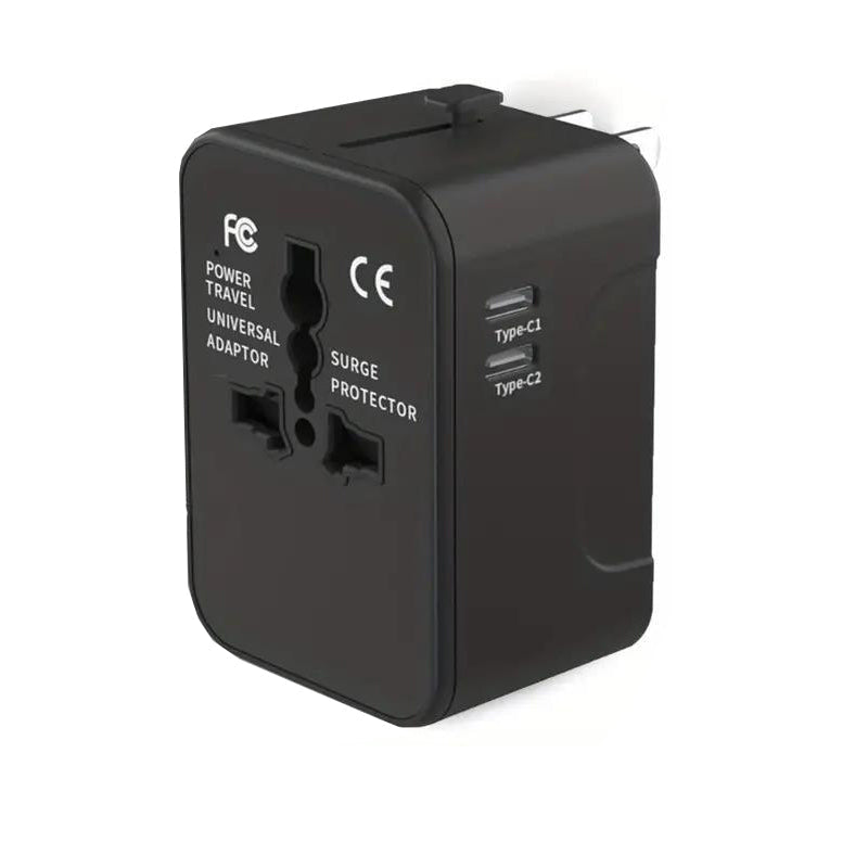 Universal travel adapter with dual USB ports | Kalsten