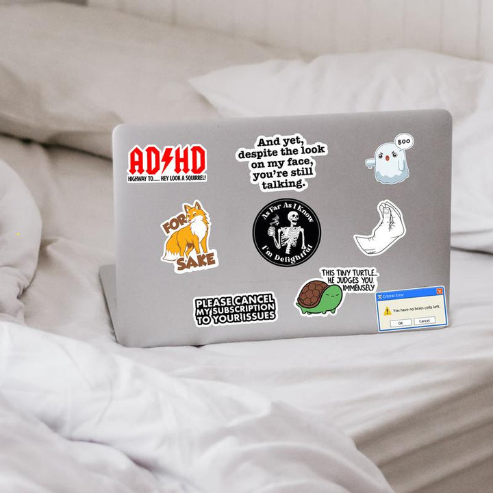 Kalsten | Set of 130 Funny Quote Stickers