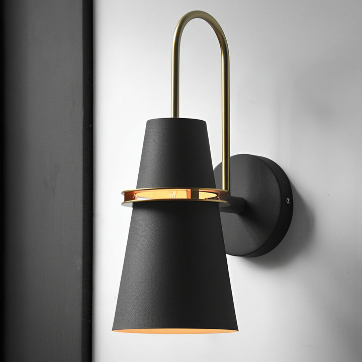 Modern Nordic Creative Iron Wall Sconce – Minimalist Matte Metal Wall Lamp (E26/E27) | Kalsten