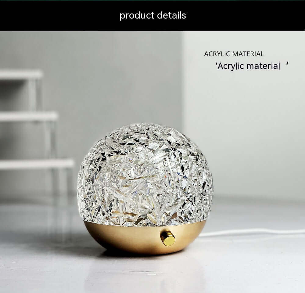 New Water Ripple Projector Night Light Crystal Mood Lamp Bedside Home Bedroom Decoration Aesthetic Christmas Gift Sunset Lights | Kalsten