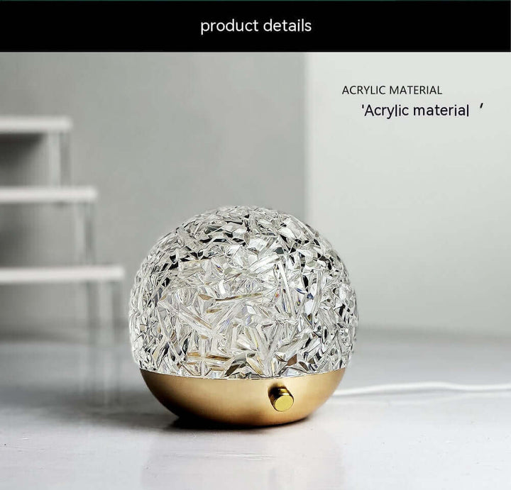 New Water Ripple Projector Night Light Crystal Mood Lamp Bedside Home Bedroom Decoration Aesthetic Christmas Gift Sunset Lights | Kalsten