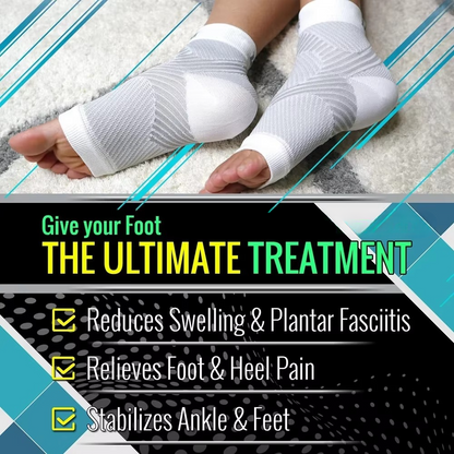 Night compression socks for Plantar Fasciitis with heel and arch support