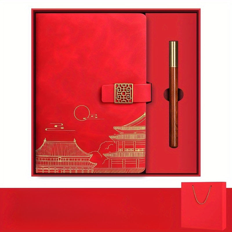 Imperia Luxe Gift Set – Notebook, Thermos Bottle and Pen in Gift Box | Noxord