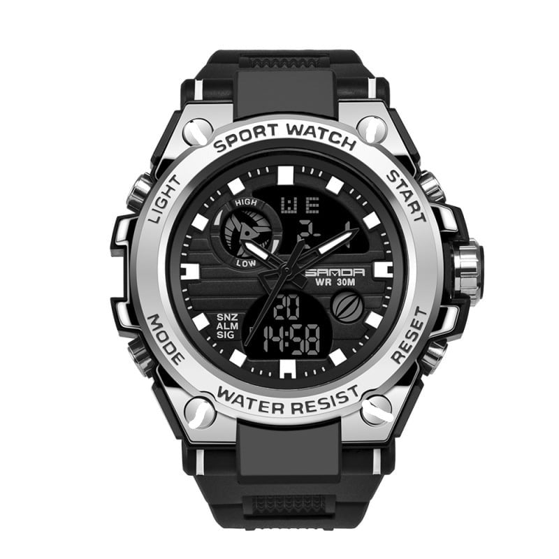 Kalsten | Sporty Dual-Display Mode Multifunctional Waterproof Luminous Men's Wristwatch