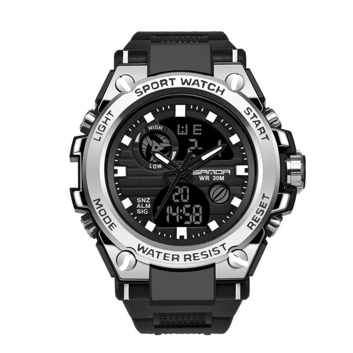 Kalsten | Sporty Dual-Display Mode Multifunctional Waterproof Luminous Men's Wristwatch