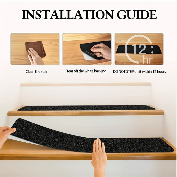 Anti-Slip Stair Strips – 10 Pack