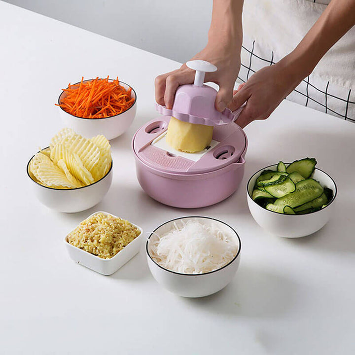 SliceMaster 12-in-1 Vegetable Slicer — Transforms your kitchen into a sparkling clean cooking paradise full of moments of enjoyment | Kalsten