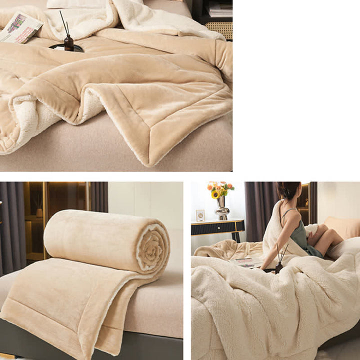 Double-Sided Velvet Cube Rug – Thick & Soft
