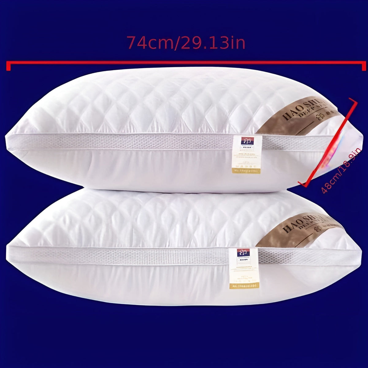 Premium quality hotel pillow – Shape-Stab-Brehne with high and lower support | All-season Washable Brehne cover