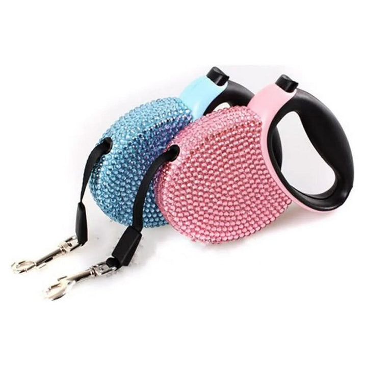 Kalsten | Luxury Retractable Leash with Rhinestones for Small Dogs & Cats