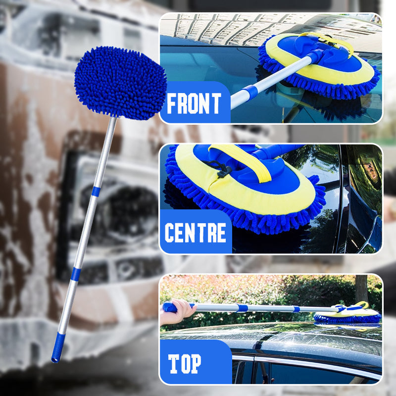 Telescopic car wash mop with extendable handle | Kalsten