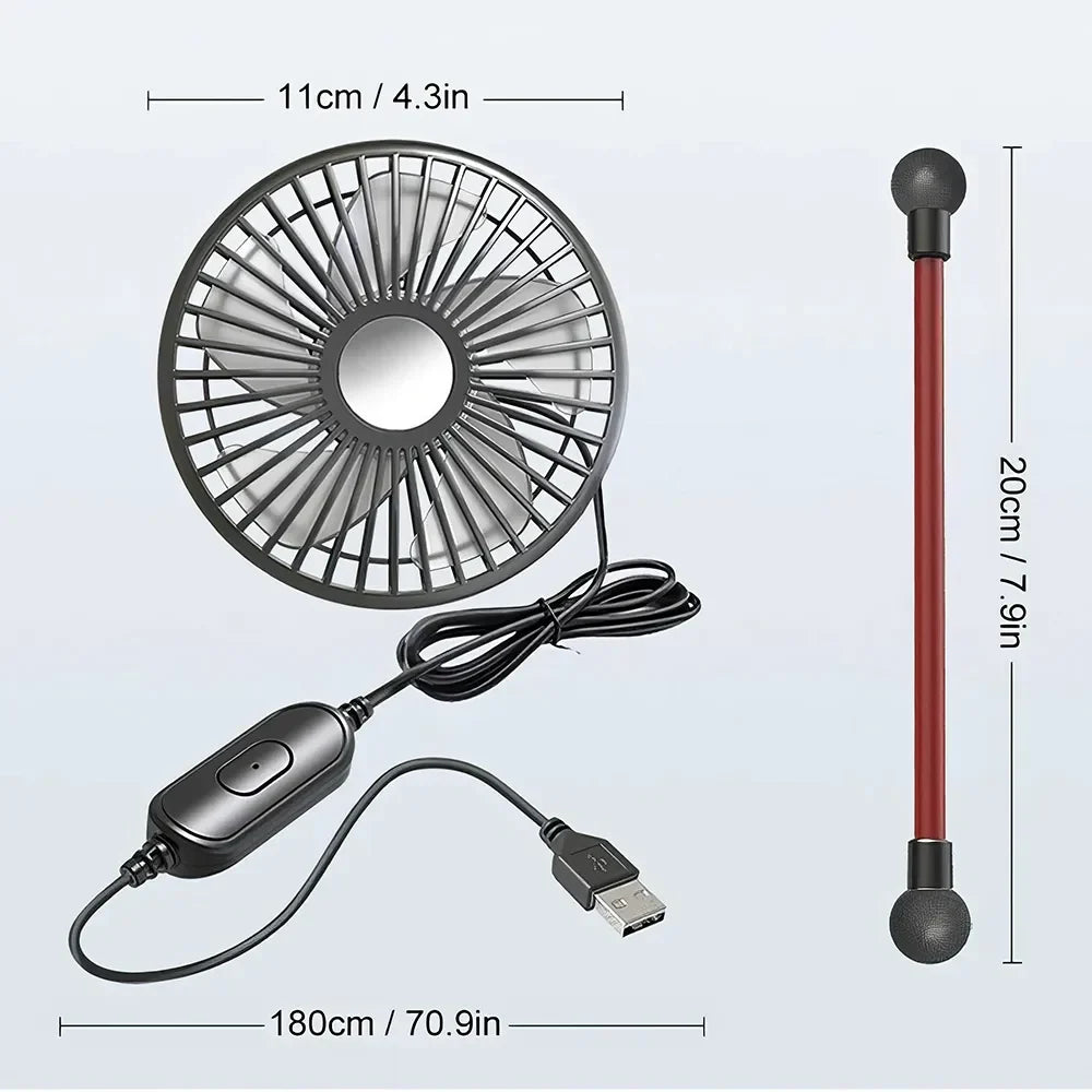 Multidirectional Car Back Seat Fan | Kalsten