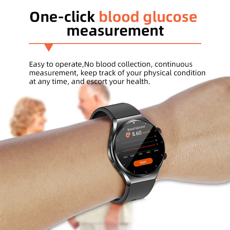 Kalsten | One-Click Blood Sugar|Blood Glucose Blood Pressure ECG|ECG HRV Heart Rate Monitor Health Smart Watch