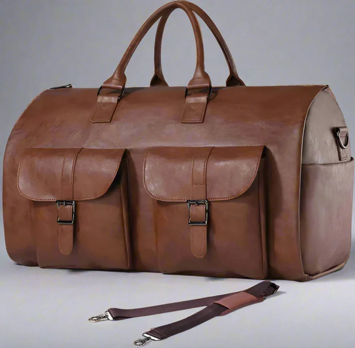 Travel Duffel Bag Leather Hand Luggage Kalsten