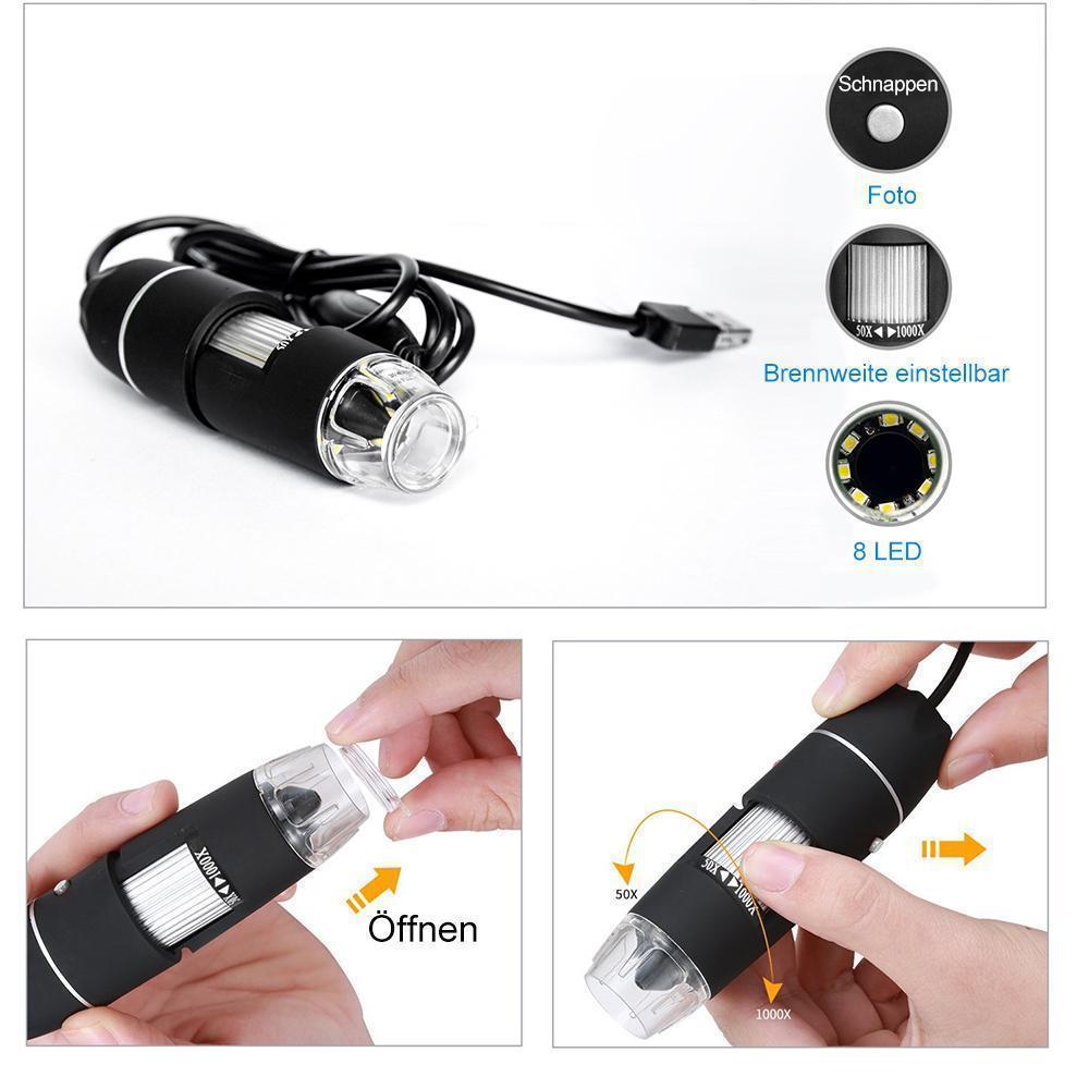 Wearable 1000X Zoom 1080p Microscope Camera | Kalsten