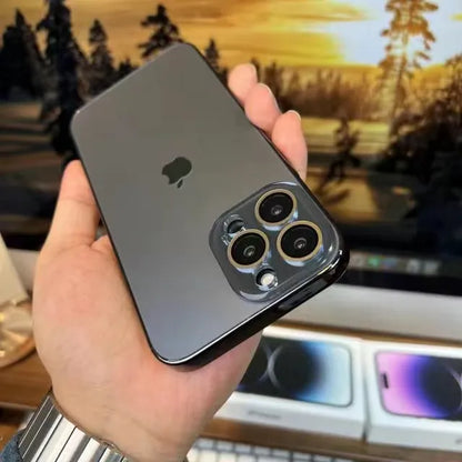 Skanto | Galvanized Matte Acrylic Tempered Glass iPhone Case