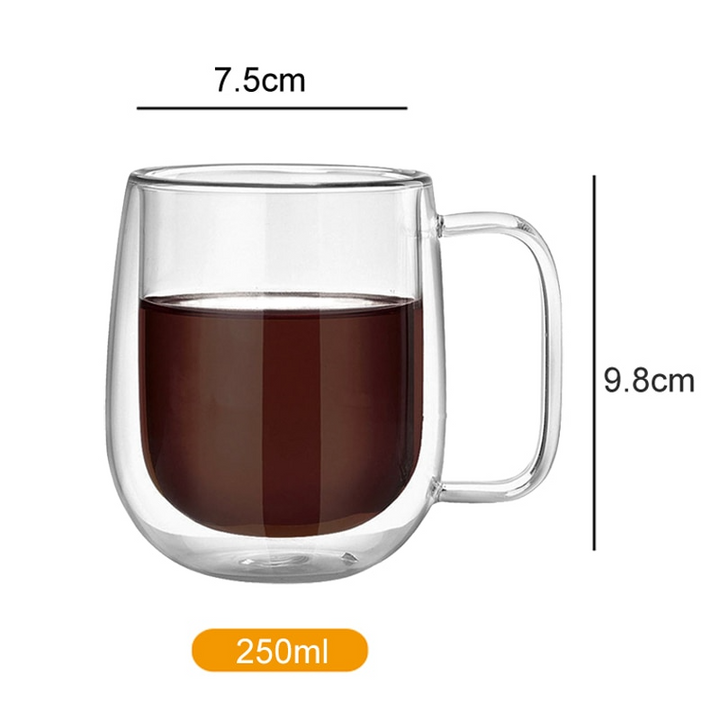 Kalsten | Handmade Double Thermal Insulated Glass Mug