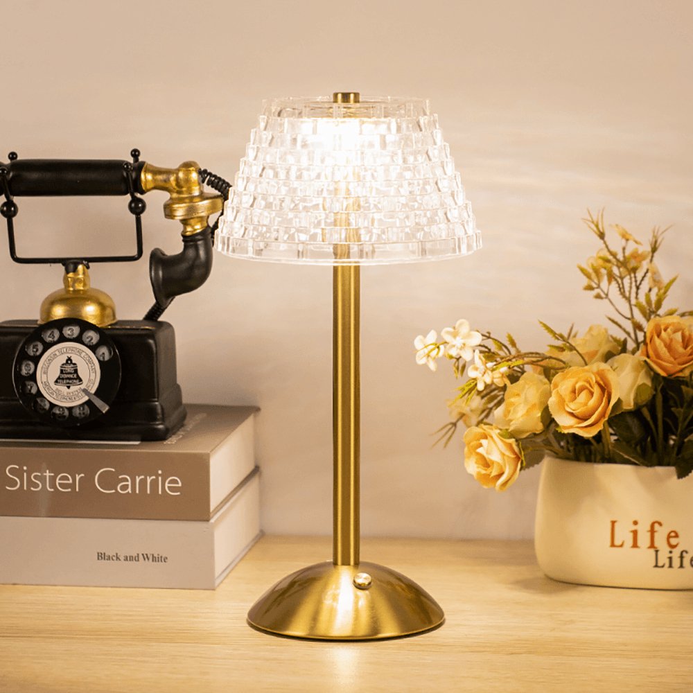 AuraGlow Table Lamp - Rechargeable LED Lamp with Dimming Function | Kalsten