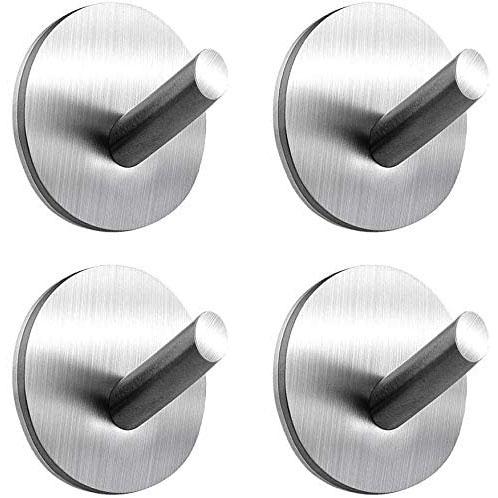 Kalsten | 4-Pack: Heavy Duty Durable 304 Stainless Steel Wall Hooks