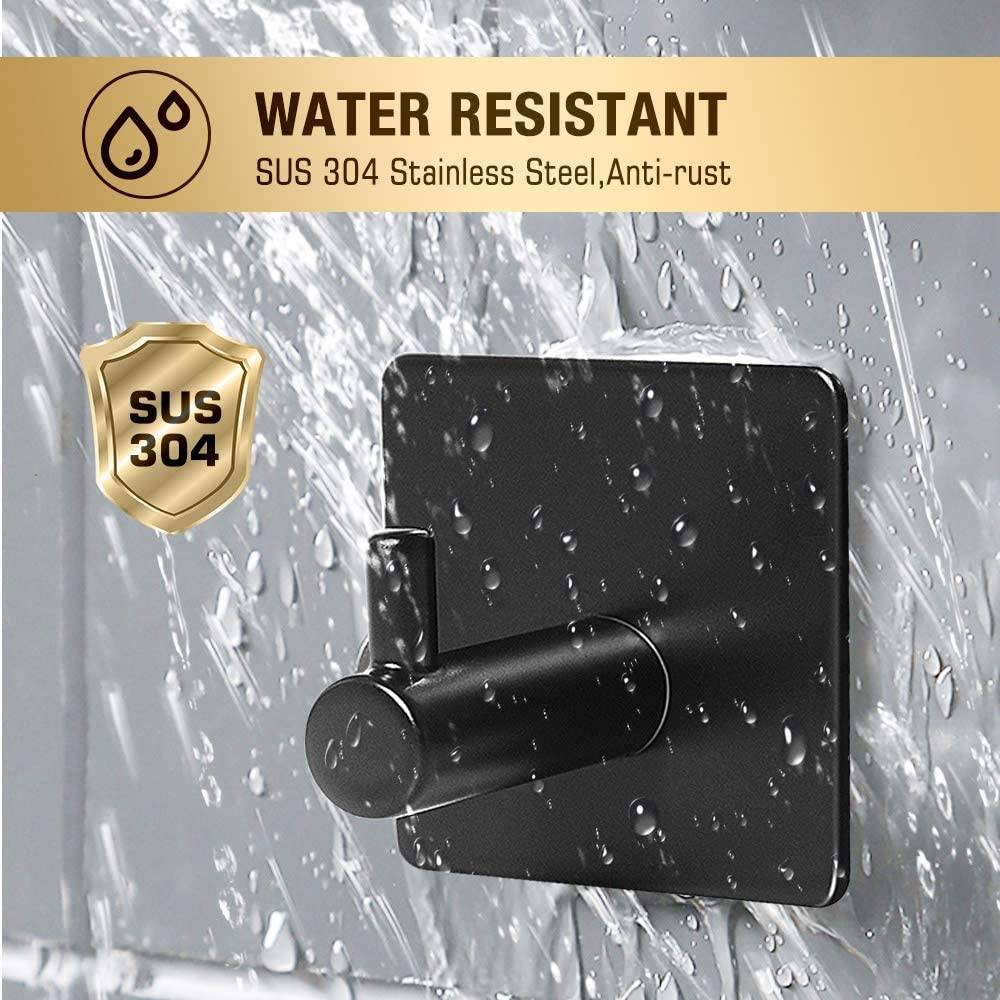 Kalsten | 4-Pack: Heavy Duty Durable 304 Stainless Steel Wall Hooks